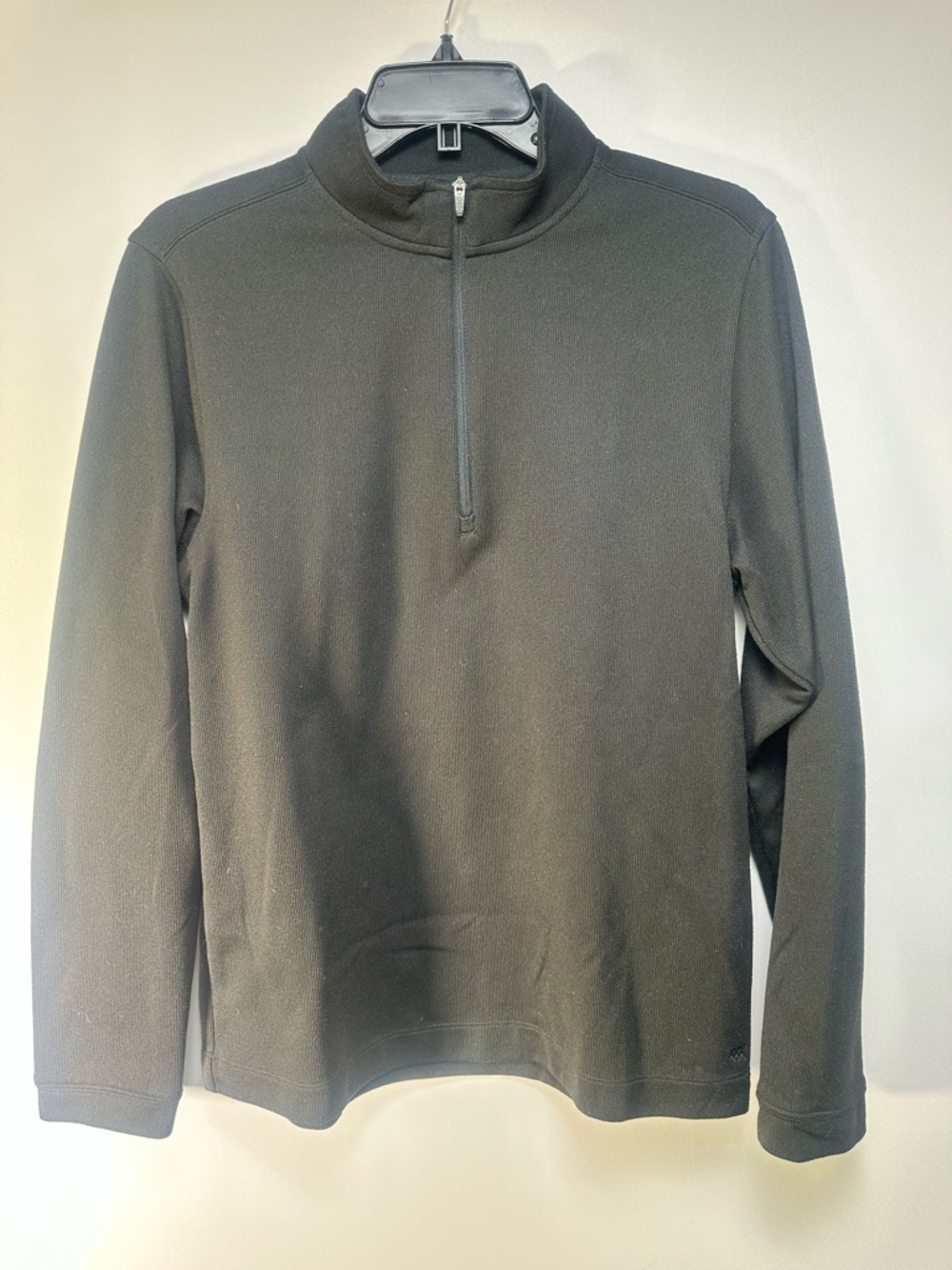 RHONE Black Men's Crew-Neck Performance Top